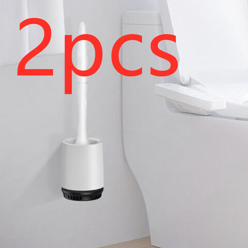 TPR bathroom soft rubber head toilet brush