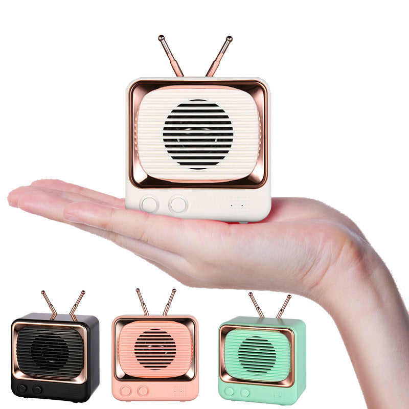 Retro Mini Card Wireless TV Mini Bluetooth Speaker