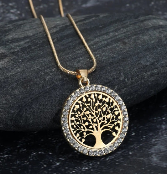 Asgard Crafted Celtic Tree Of Life Ladies Pendant With Cubic Zirconia