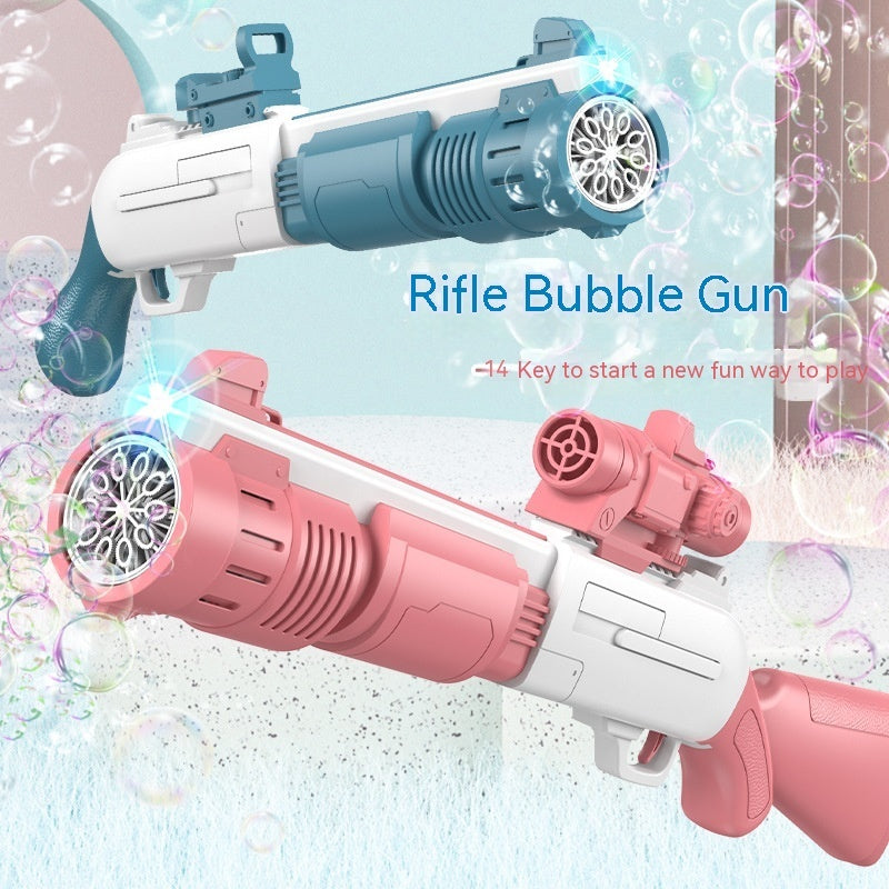 Electric Bubble Gun Children's Automatic Bubble Gatling Outdoor Toy Stall