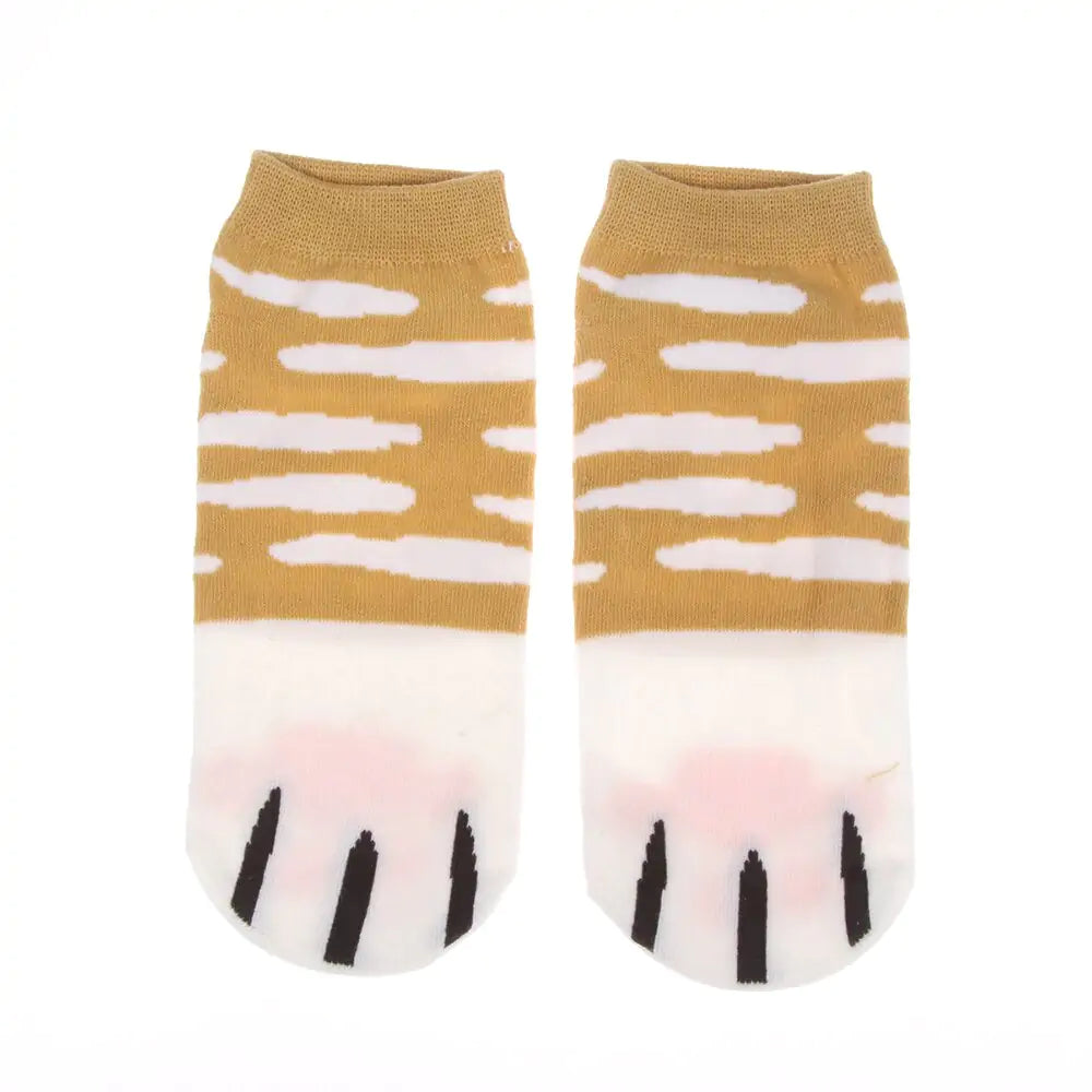 Cartoon Cute Cats Paw Socks