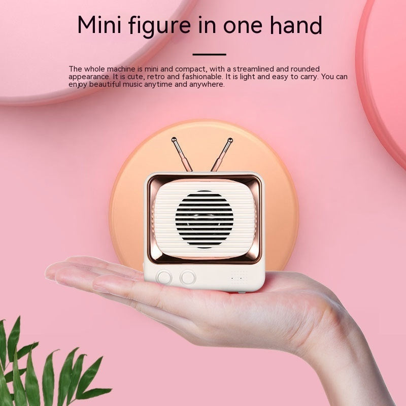 Retro Mini Card Wireless TV Mini Bluetooth Speaker